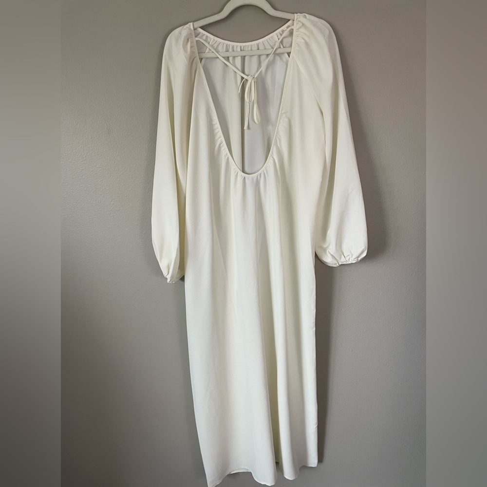 Hill House The Simone Dress Coconut Milk - Picture 6 of 9